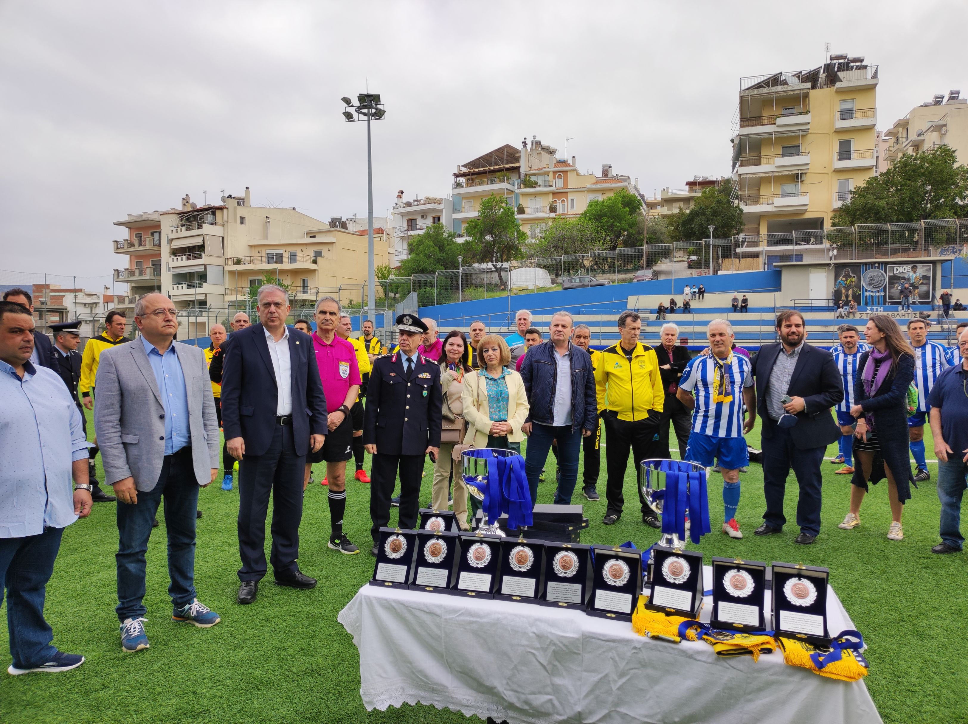 Μήνυμα κατά της οπαδικής βίας στον αγώνα ποδοσφαίρου που διοργάνωσε ο Δήμος Ηρακλείου Αττικής