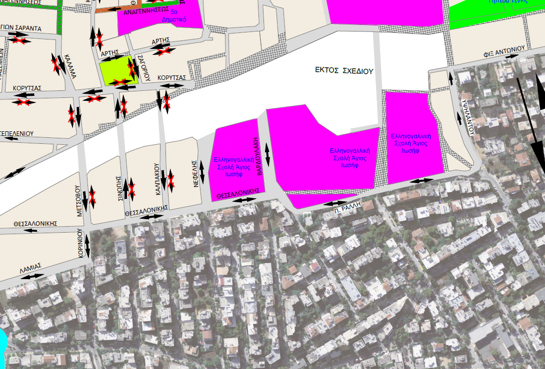 Διαβούλευση για τις οδούς Π. Ράλλη και Θεσσαλονίκης