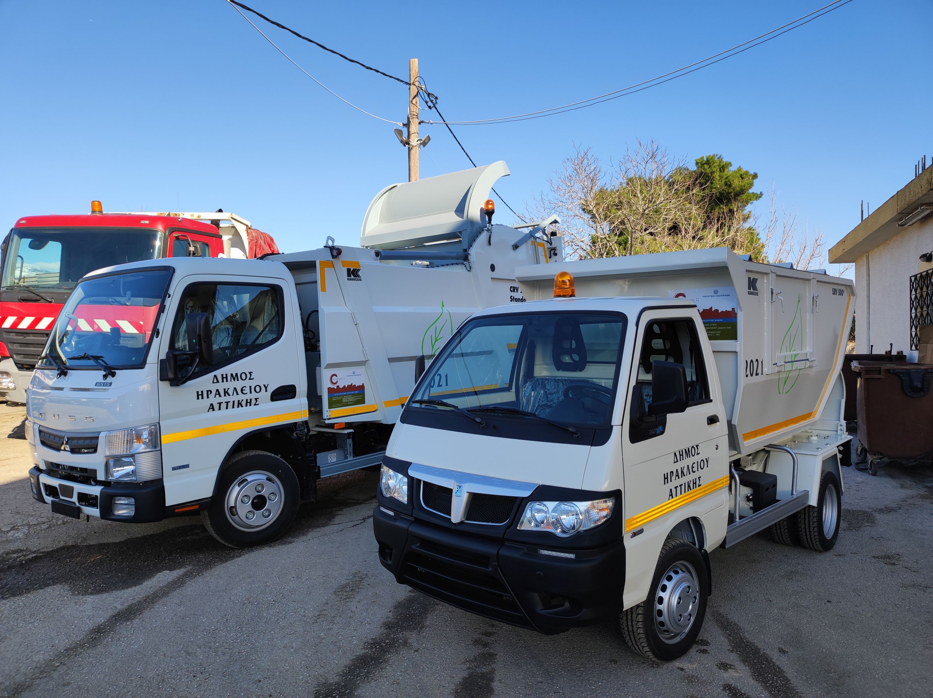 Δύο νέα απορριμματοφόρα στο στόλο καθαριότητας του Δήμου Ηρακλείου Αττικής