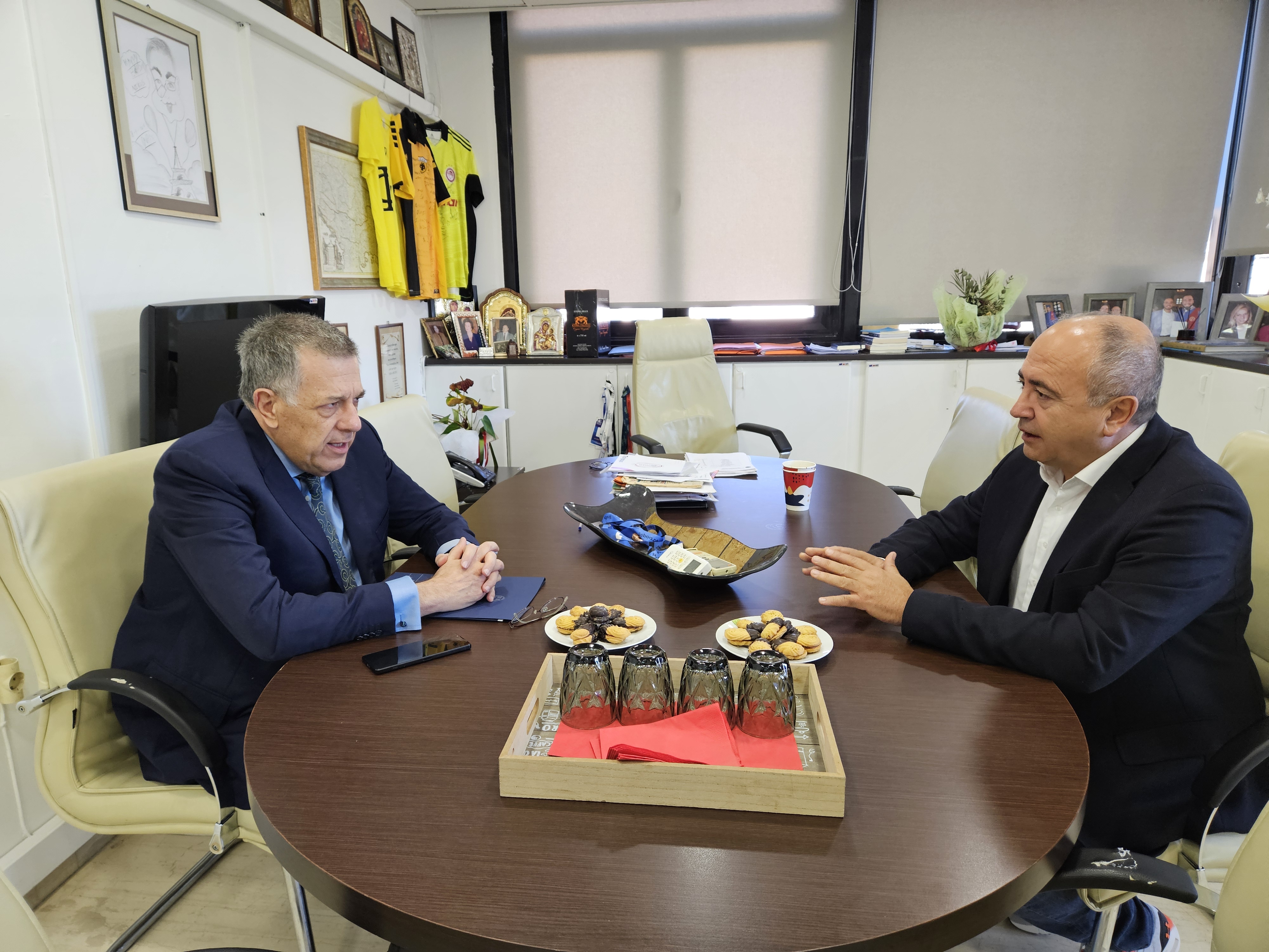 Συνάντηση Νίκου Μπάμπαλου υφυπουργού Υποδομών και Μεταφορών για την διάνοιξη της Κύμης