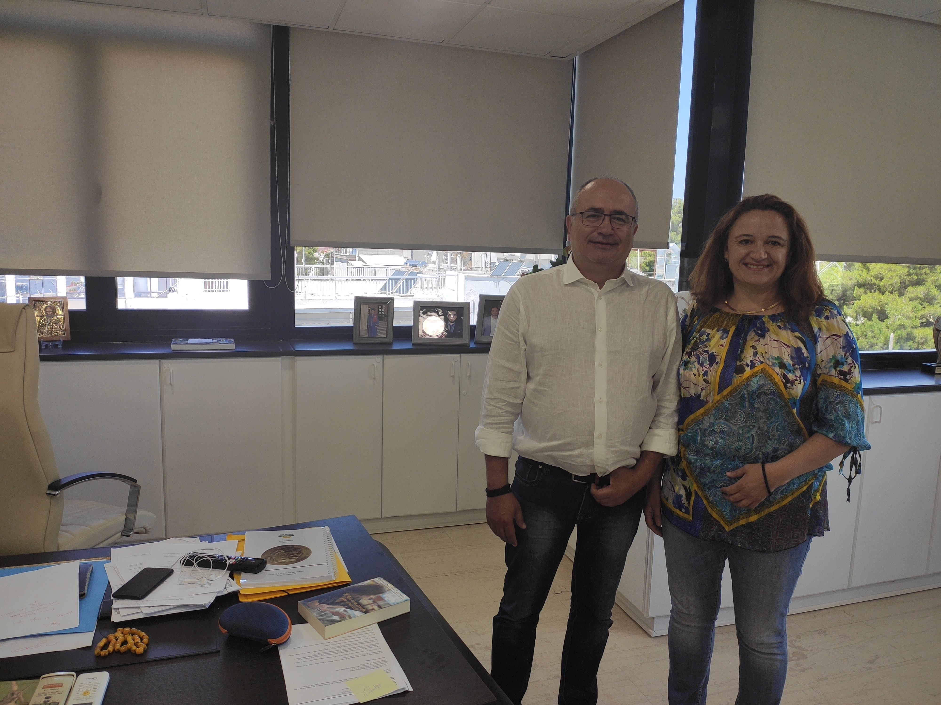 Νίκος Μπάμπαλος και Φωτεινή Δαλιάνη συζήτησαν για τα έργα που υλοποιεί ο Δήμος Ηρακλείου Αττικής σε συνεργασία με την Περιφέρεια