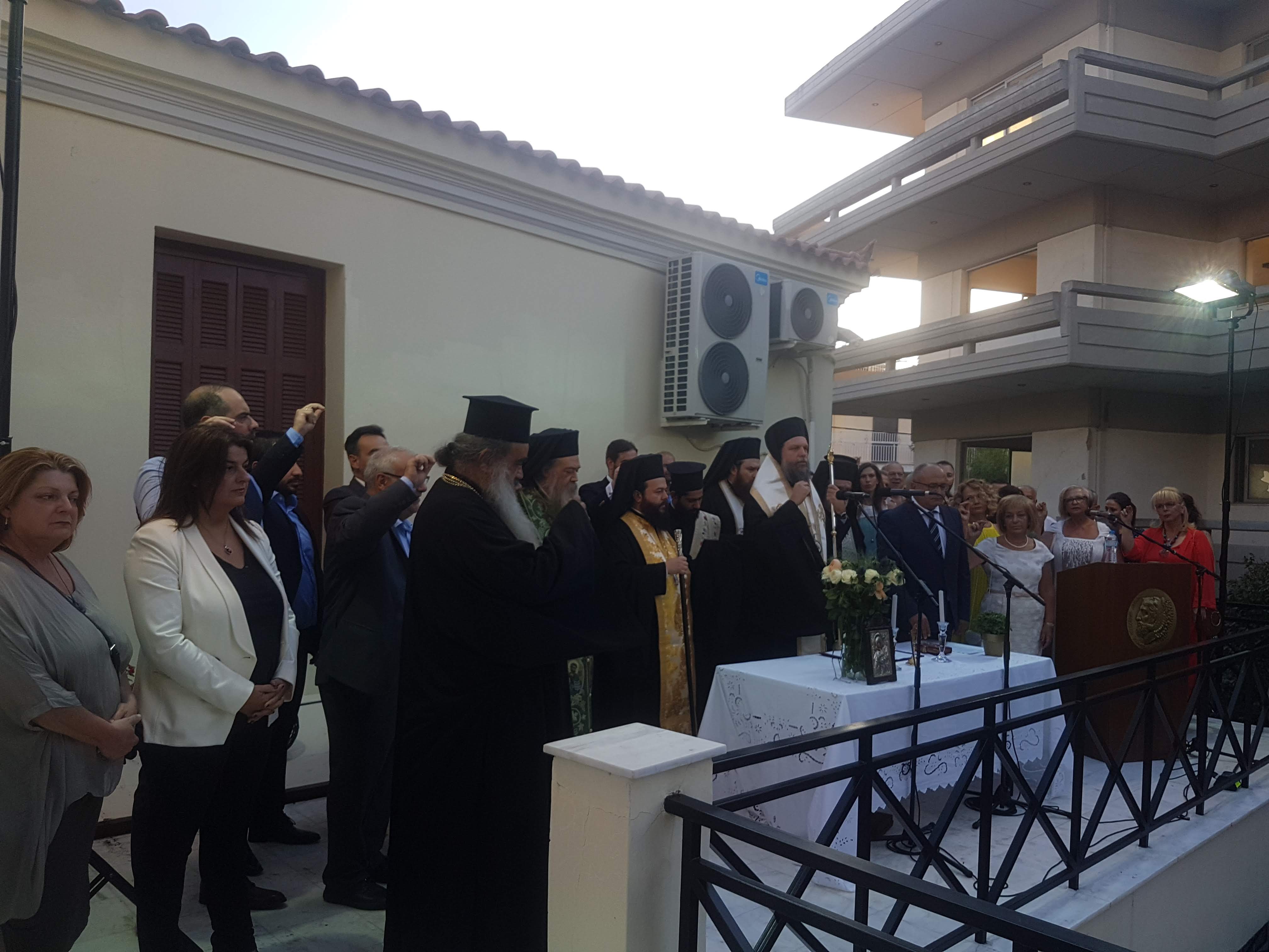 Τελετή ορκωμοσίας του δημάρχου Νίκου Μπάμπαλου και του νέου δημοτικού συμβουλίου.  