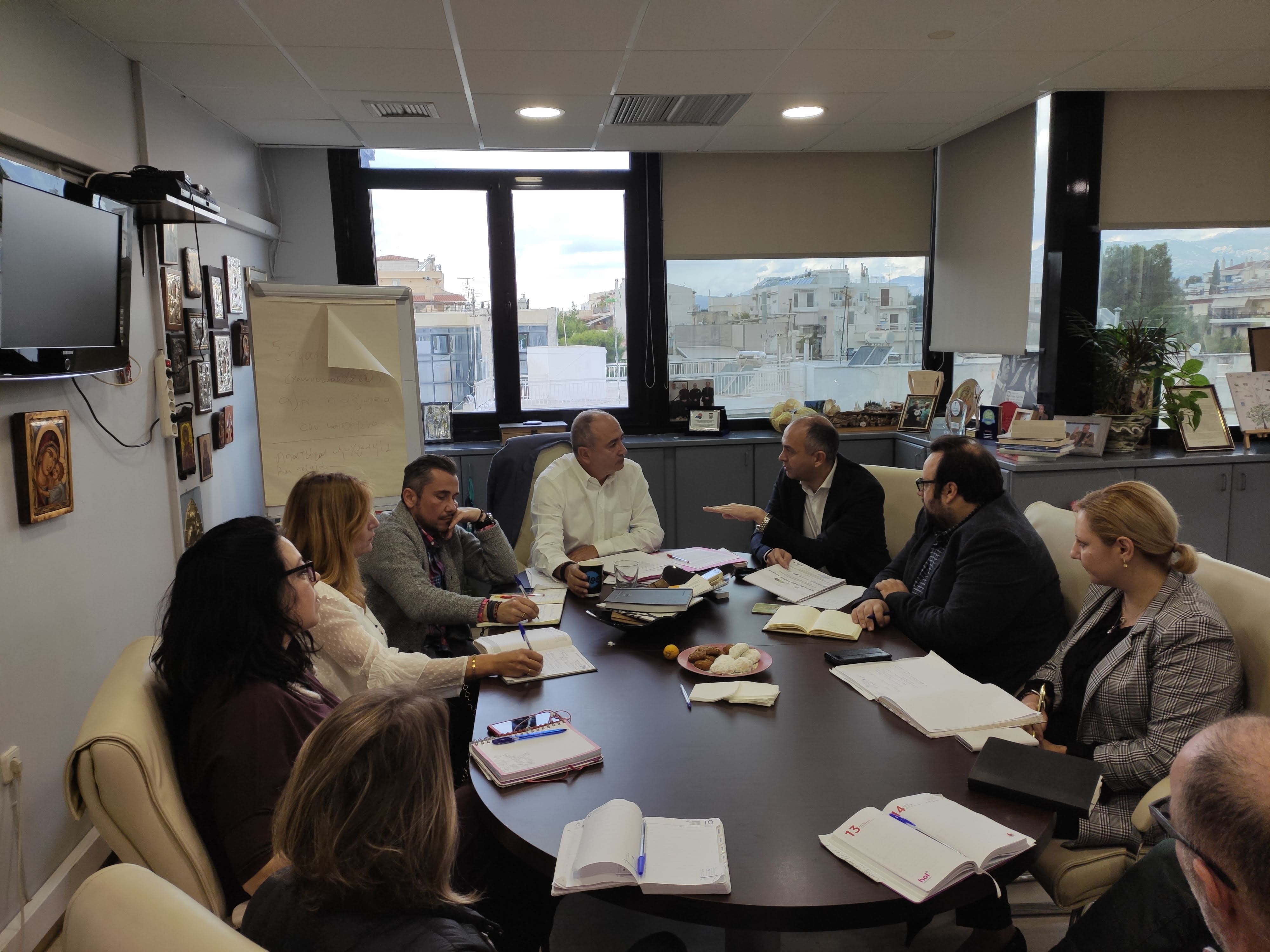 Σε κοινές πρακτικές για το καλό των πολιτών συμφώνησαν Μπάμπαλος – Σαραούδας: Συνάντηση των δημάρχων Ηρακλείου Αττικής & Μεταμόρφωσης